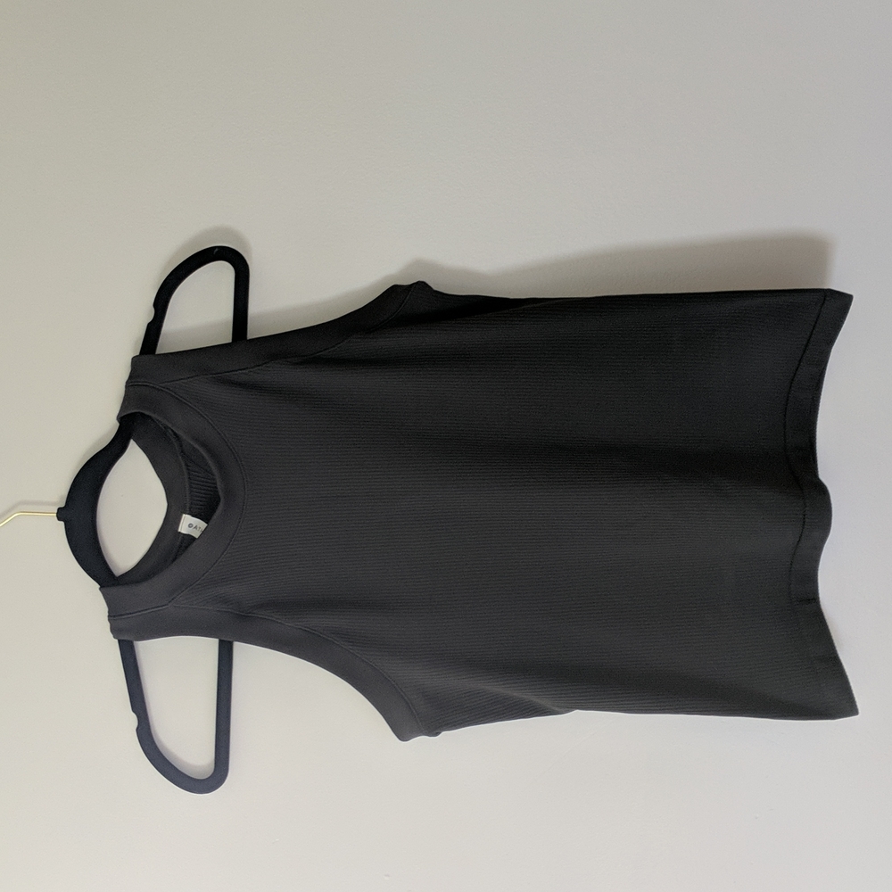 Athleta Renew Racer Back, dark olive grey green, EUC worn once